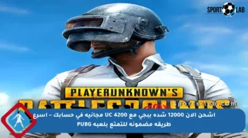 اشحن الآن 12000 شدة ببجي مع 4200 UC مجانية في حسابك – أسرع طريقة مضمونة للتمتع بلعبة PUBG